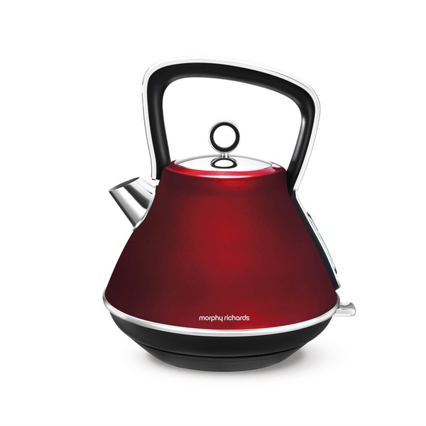Купить электрический чайник Morphy Richards Evoke Pyramid Red, Металл ...