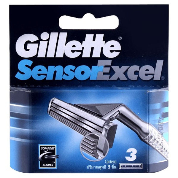 Сменные кассеты для бритв Gillette Sensor Excel for Men 3 шт. Сменные ...