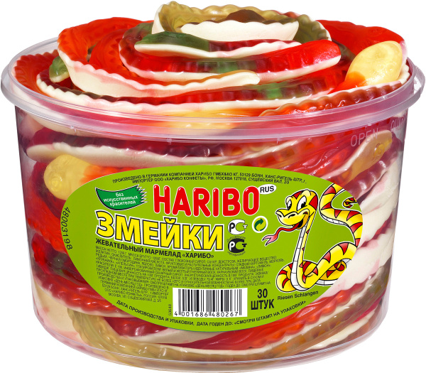 HARIBO мармелад жевательный "Змейки" Анаконда 1,2 кг. - купить с ...