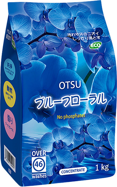 Стиральный порошок Otsu, без фосфатов, с ароматом голубых орхидей, 1 кг ...