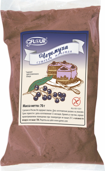 Черемуховая мука Gflour, без глютена, 70 г - купить с доставкой по ...