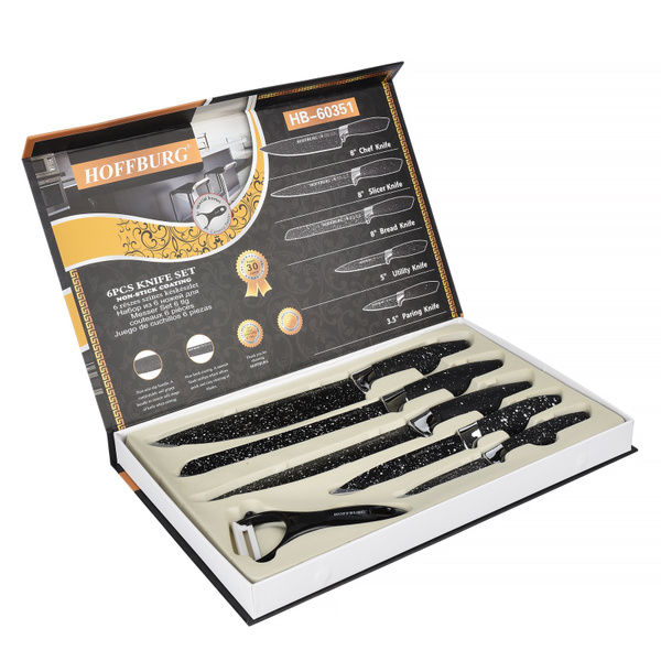 Набор кухонных ножей Hoffburg, Нержавеющая сталь купить по низкой цене ...