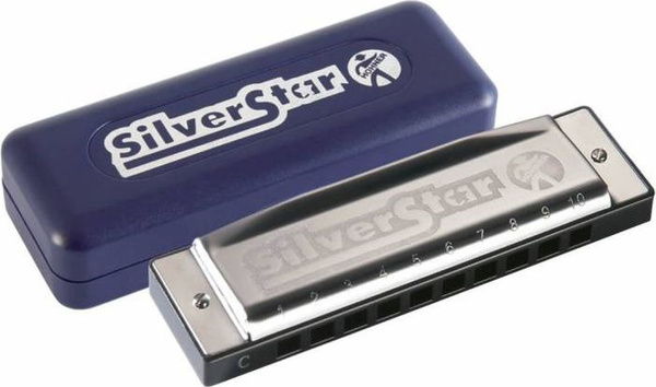 Губная гармошка Hohner Silver Star 504/20 C (M5040167), синий купить на ...