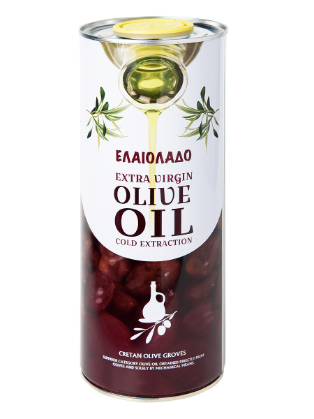 Натуральное Оливковое масло ELAIOLADO Extra Vergine Olive Oil 1л ...