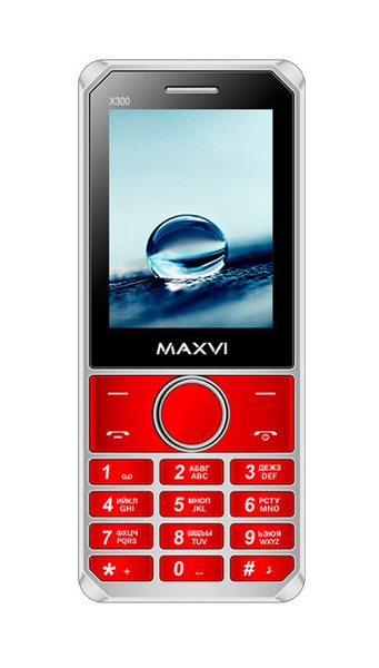 Мобильный телефон Maxvi X300, красный - купить по выгодной цене в ...