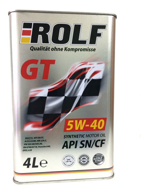 Масло моторное ROLF GT 5W-40 Синтетическое - купить в интернет-магазине ...