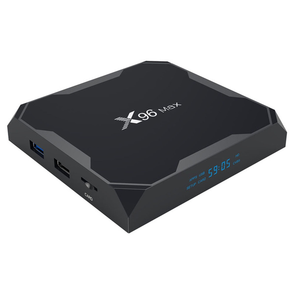 Медиаплеер X96 max Plus, HDMI, USB 2.0, USB 3.0, RJ-45 Ethernet, черный ...