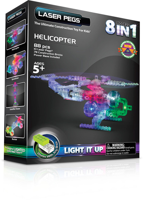 Laser Pegs 6 in 1 Helicopter Building Set 1270 for sale online 