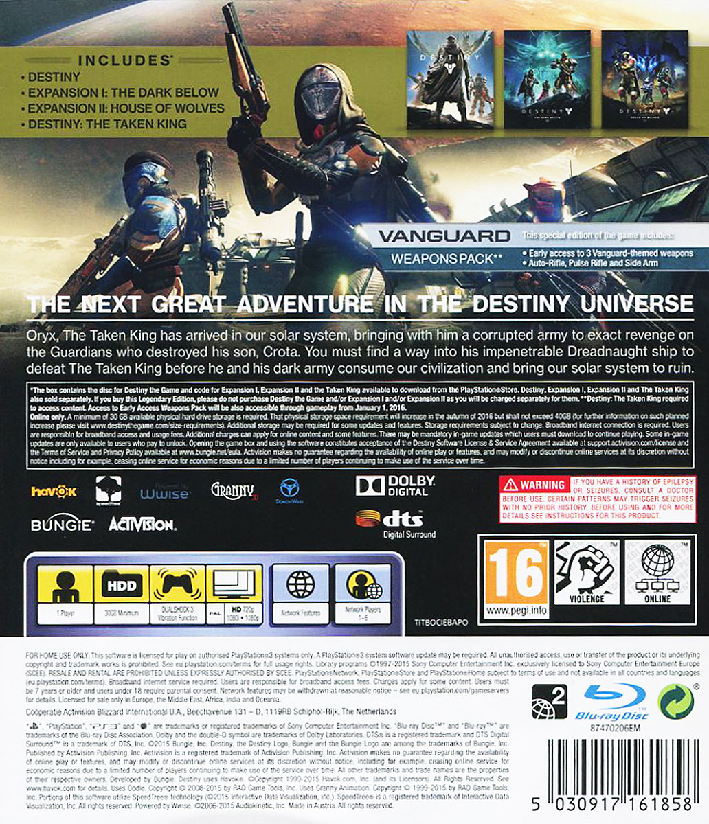 фото Destiny: The Taken King (PS3) Bungie software