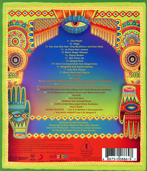 Santana. Corazon, Live from Mexico. Live It to Believe It (Blu-ray)
