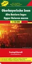 Upper Bavarian lakes: Road Map and Leisure Map - 