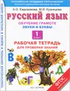 Русский язык. 1 класс. Обучение грамоте. Звуки и буквы. Рабочая тетрадь для проверки знаний - Евдокимова А.О., Кузнецова М.И.