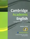 Cambridge Academic English B: An Integrated Skills Course for EAP: Intermediate Teacher's Book - Anthony Manning, Chris Sowton, Craig Thaine
