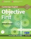 Objective First: Student's Book without Answers (+ CD-ROM) - Кейпл Аннет, Шарп Венди