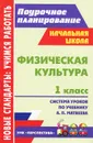 Физическая культура. 1 класс. Система уроков по учебнику А. П. Матвеева - А. Ю. Патрикеев