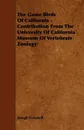 The Game Birds of California - Contribution from the University of California Museum of Vertebrate Zoology - Joseph Grinnell