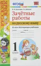 Русский язык. 1 класс. Зачётные работы - М. Н. Алимпиева, Т. В. Векшина