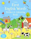 First English Words Sticker and Colouring Book - Kirsteen Robson
