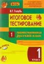 Итоговое тестирование. Математика. Русский язык. 1 класс. Контрольно-измерительные материалы - В. Т. голубь