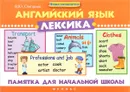 Английский язык. Лексика. Памятка для начальной школы - Степанов В.Ю.