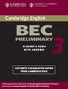 Cambridge BEC Preliminary 3 Student's Book with Answers - Cambridge ESOL