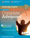 Cambridge English: Complete Advanced: Student's Book without Answers (+ CD-ROM) - Guy Brook-Hart, Simon Haines