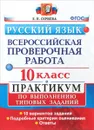 Русский язык. Всероссийская проверочная работа. 10 класс. Практикум по выполнению типовых заданий - Е .Н. Скрипка