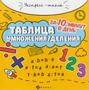 Таблица умножения, деления за 10 минут в день - Е. П. Бахурова
