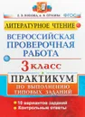 ВПР. Литературное чтение. 3 класс. Практикум по выполнению типовых зада - Е. В. Волкова, А. В. Птухина