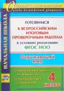Окружающий мир. 4 класс. Готовимся к Всероссийским итоговым проверочным работам в условиях реализации ФГОС НОО - Н.В. Лободина