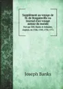 Supplement au voyage de M. de Bougainville ou Journal d.un voyage autour du monde. Fait par MM. Banks . Solander, Anglois, en 1768, 1769, 1770, 1771 - Joseph Banks