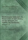 Dictionnaire infernal, ou, Recherches et anecdotes, sur les demons, les esprits, les fantomes. Volumes 1-2 - Jacques Albin Simon Collin de Plancy