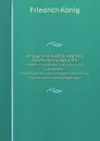 Anlage Und Ausfuhrung Von Stadte-Kanalisationen. Leitfaden Und Handbuch Fur Ingenieure, Architekten, Verwaltungs-Beamte Und Andere Berufskreise in Allen Wasserversorgungsfragen - Friedrich König