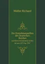 Die Einnahmequellen des Deutschen Reiches. und ihre Entwicklung in den Jahren 1872 bis 1907 - Müller Richard