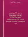 Крестьянская собственность в Византии. Земледельческии? закон и монастырские документы - Б.А. Панченко