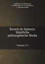 Baruch de Spinoza: Samtliche philosophische Werke. Volume 2-3 - Q. Baensch, A. Buchenau, O. Gebhardt, J.H. V. Kirchmann, C. Schaarschmidt