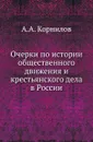 Очерки по истории общественного движения и крестьянского дела в России - А.А. Корнилов