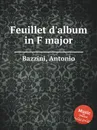 Feuillet d'album in F major - A. Bazzini