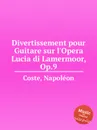 Divertissement pour Guitare sur l'Opera Lucia di Lamermoor, Op.9 - N. Coste