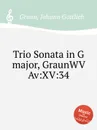 Trio Sonata in G major, GraunWV Av:XV:34 - J.G. Graun