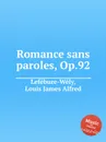 Romance sans paroles, Op.92 - L.J. Lefébure-Wély