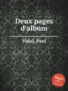 Deux pages d'album - P. Vidal