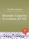 Recorder Concerto in A minor, RV 445 - A. Vivaldi