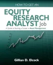 How to Get an Equity Research Analyst Job - Gillian Elcock