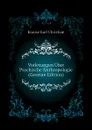 Vorlesungen Uber Psychische Anthropologie (German Edition) - Krause Karl Christian