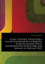 A year in Europe. Comprising a journal of observations in England, Scotland, Ireland, France, Switzerland, the north of Italy, and Holland. In 1818 and 1819 - Griscom John