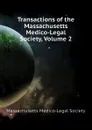 Transactions of the Massachusetts Medico-Legal Society, Volume 2 - Massachusetts Medico-Legal Society