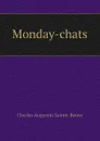 Monday-chats - Sainte-Beuve Charles Augustin