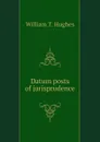 Datum posts of jurisprudence - William T. Hughes