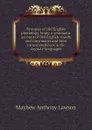 Synopsis of Old English phonology, being a systematic account of Old English vowels and consonants and their correspondences in the cognate languages - Mayhew Anthony Lawson